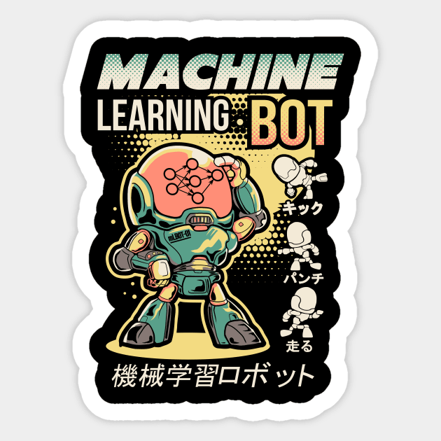 Machine Learning Bot Sticker by wuhuli